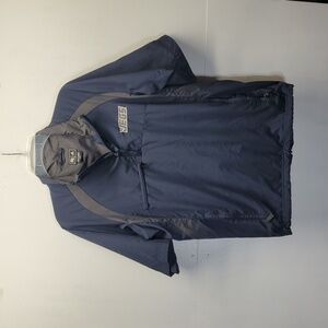 Adidas Climaproof 1/4 Zip Pullover Short Sleeves Golf Jacket Pockets Lined Sz S